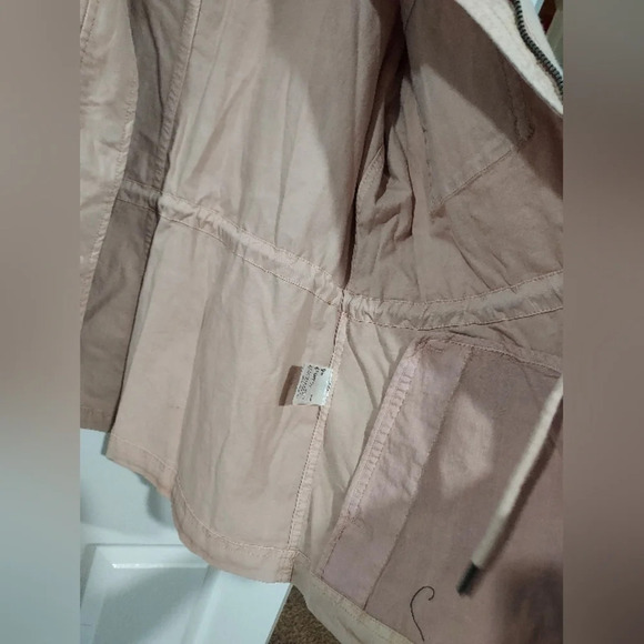 Style & Co Light Pink Zip-Up Drawstring-Waist Field Jacket in Size XL ExtraLarge - Picture 10 of 11
